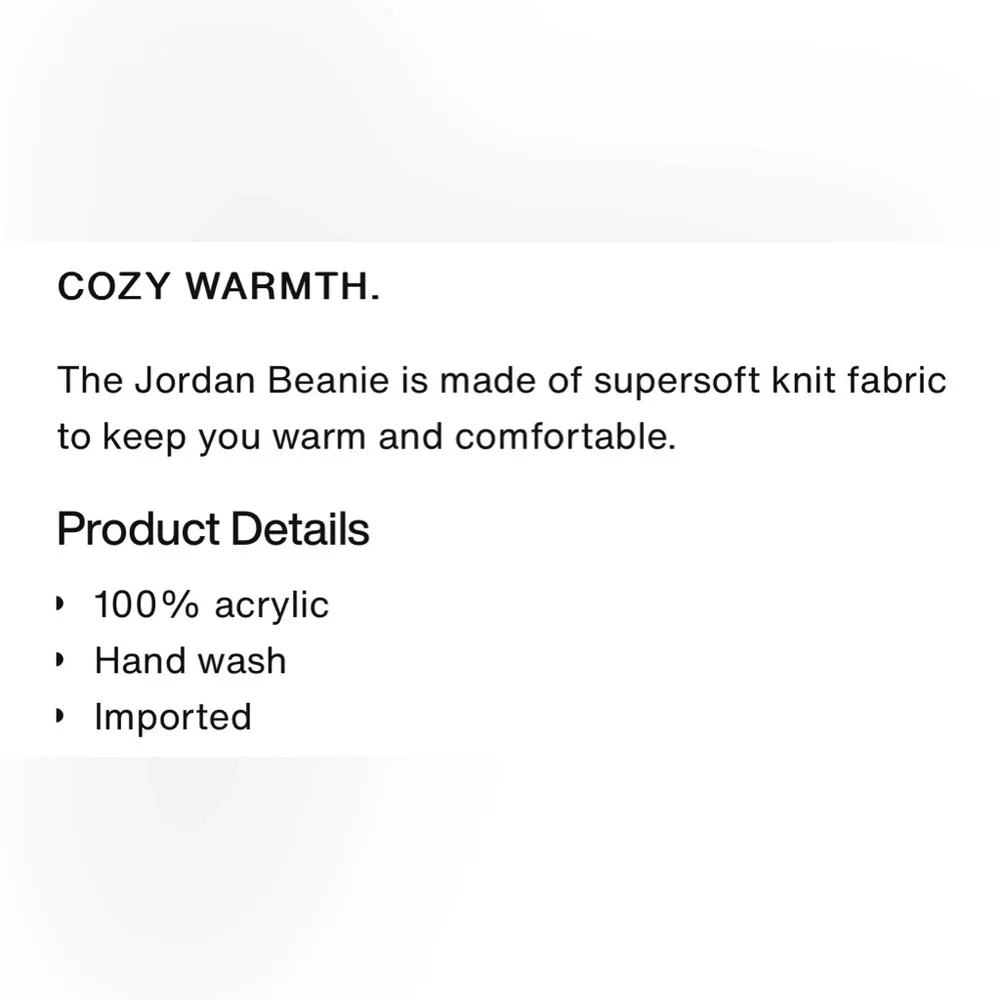 Jordan Big Kids’ Beanie STYLE: 9A0588-GEH carbon heather one size NWT